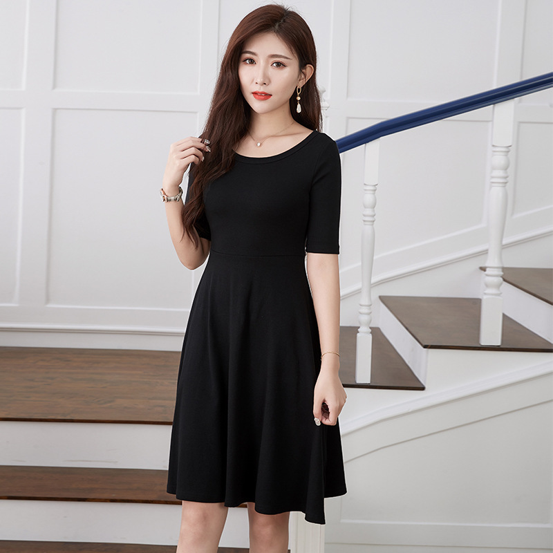 JS336 dress suspender skirt Korean style tall vest fashion sleeveless round neck slim mid-length skirt autumn women's clothing