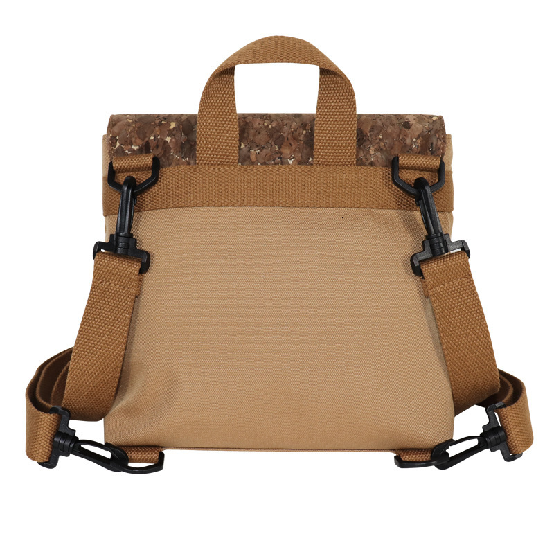 Environmentally Friendly Renewable Cork Backpack, Artistic And Sustainable Development, Coffee Carbon Women's Backpack