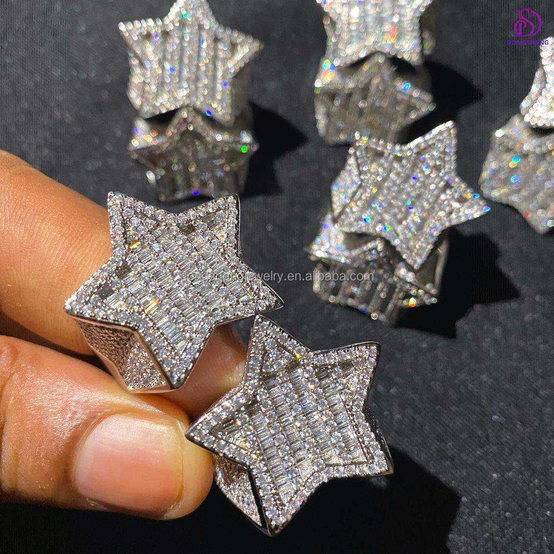Factory Supply China Factory Price Custom Name Moissanite Ring