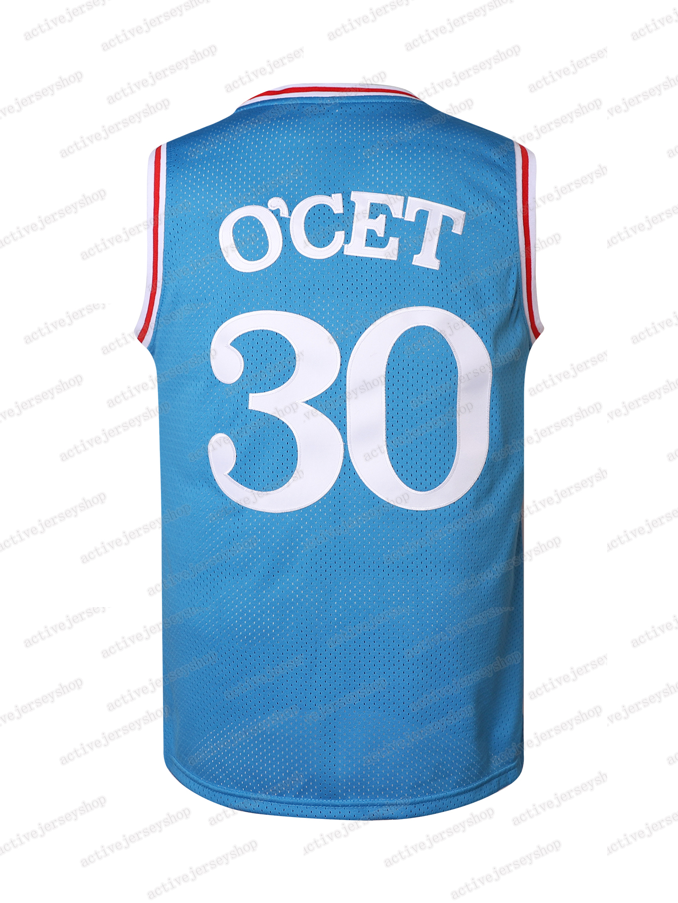 Men 30 OCET Embroidered Basketball Jerseys Breathable Stretchy Sleeveless Sports Uniform for Training Competition Parties Free shiping instock