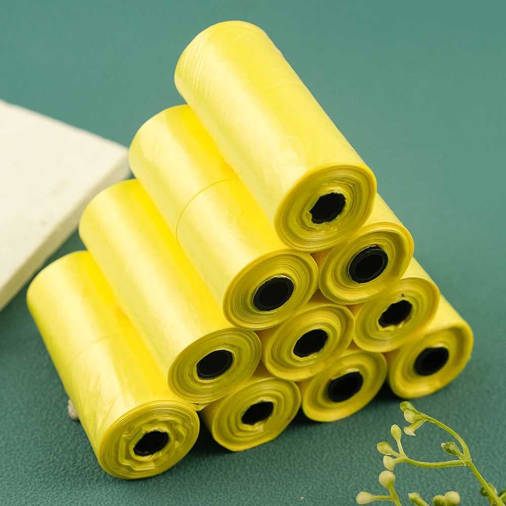 Biodegradable Pet Supplies Dog Poop Bags for Waste Refuse Cleanup (15 Bag/ Roll)Puppy Cat Pooper Scooper Bag Rolls Outdoor CleanXJ250104