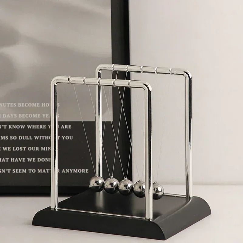 1pc Metal Pendulum Ball Desk Table Decor Physics Science Pendulum ton Ball Steel Balance Ball tons Cradle 241227