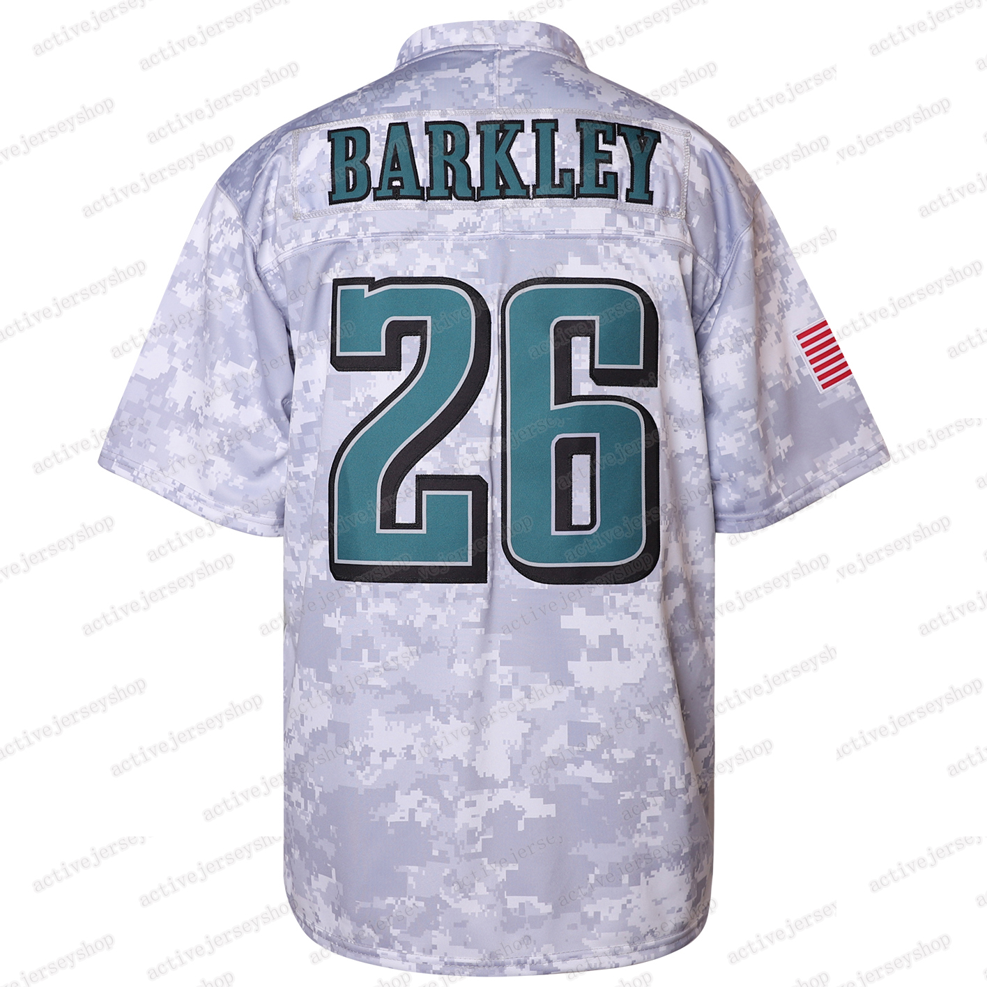 Men's 26Barkley Embroidered Camouflage Football jersey - Breathable and Moisture Absorbing, Suitable for Training and Sports