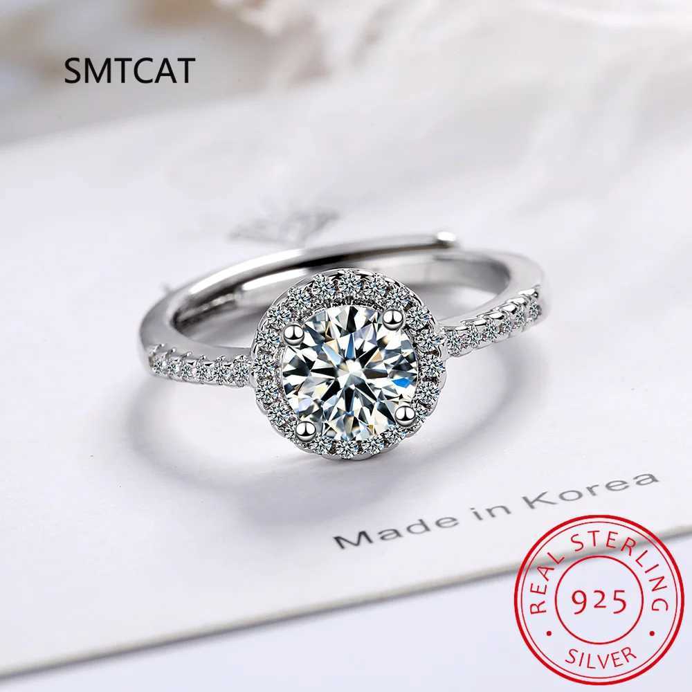 2CT Moissanite Ring Moissanite Diamond Halo Engagement Ring 925 Sterling Silver Promise Wedding Band For WomenXJ250104