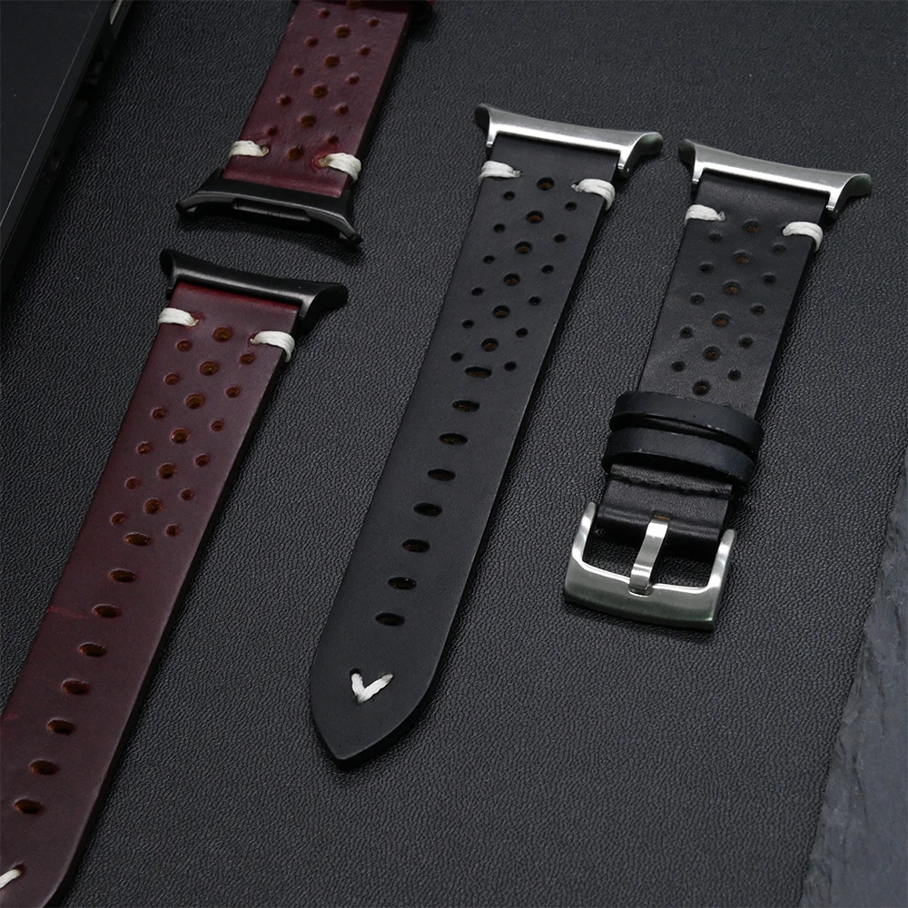 Leather Mens Watch Strap For Samsung Galaxy Watch Ultra 47mm Business Bracelet For SAMSUNG ULTRA 47MM No Gaps Band Accessories 241230