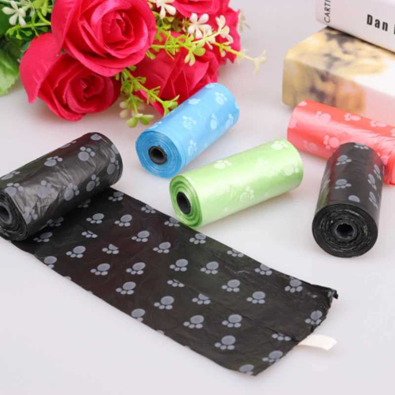 15 Pieces/Roll Pet Garbage Bag Dog Picking Shit Bag Portable Cleaning Bag Cleaning Supplies Pet Supplies Kitchen AccessoriesXJ250104