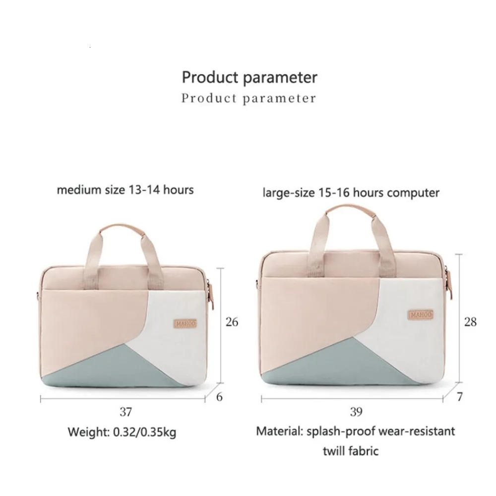 Laptop Sleeve Bag 15.6 inch Durable Briefcase Handle Bag Notebook Computer Protective Case For Laptop 250102