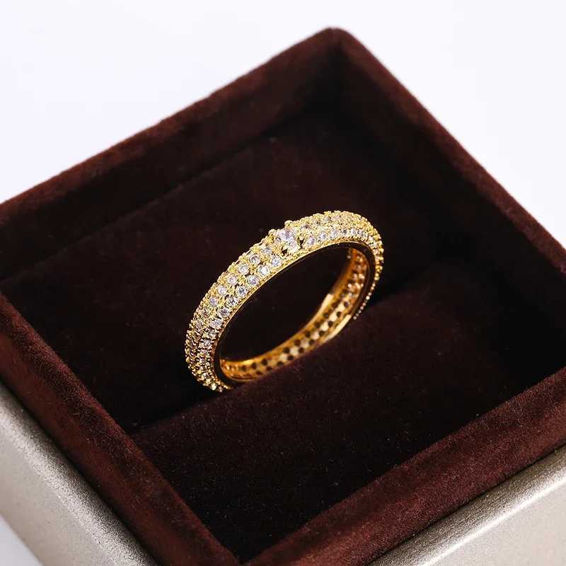 High Quality Geometric White Zircon Ring for Silver Yellow Gold Rose Gold 925 Silver Plated Ring for Women Jewelry GiftXJ250514