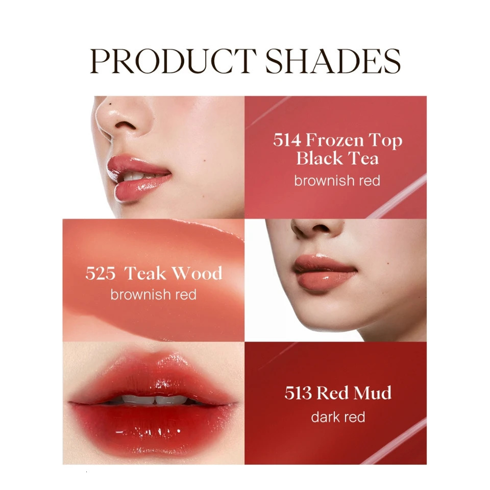 Joocyee Glazed Rouge Upgrade Crystal Frozen Film Version Glass Lipstick Lip Makeup Smoky Longlasting Lipstick 250103