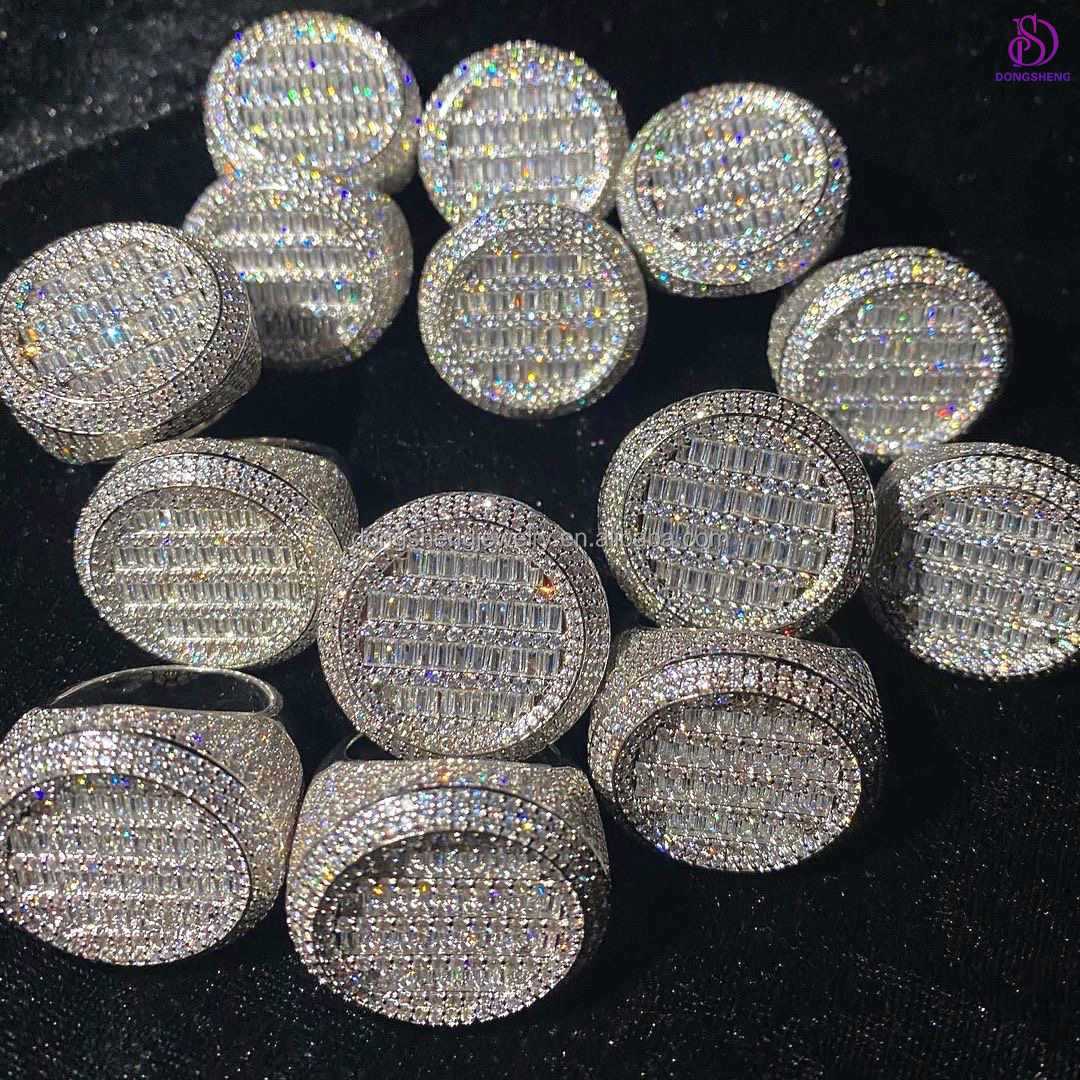 Factory Supply China Factory Price Custom Name Moissanite Ring