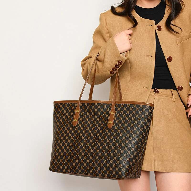 new large capacity shoulder bag women s PU leather designer handbag suitable for commuting and leisure use multifunctional handbag bag