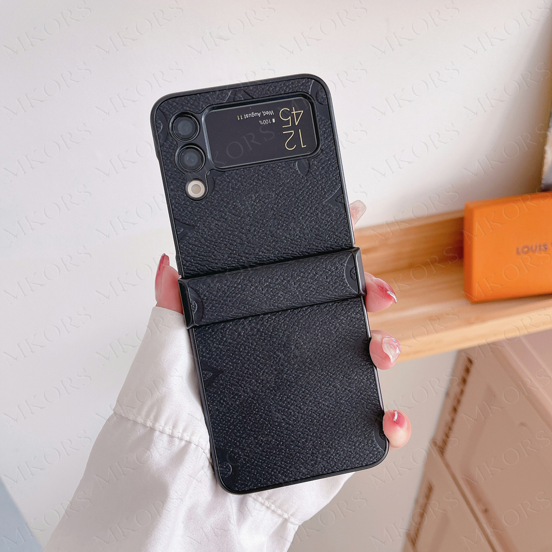 Flower imprint Phone Case for Samsung Z Flip 6 5 4 3 Vivid Color Designer Fold Collapsible Leather TPU Cover Galaxy S25 Plus S24 S23 S22 S21 S20 Ultra