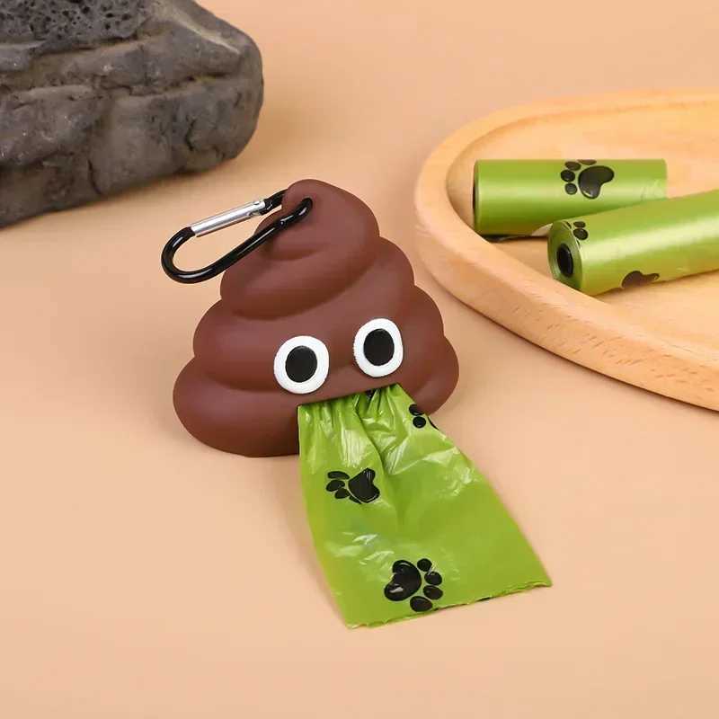 Pet supplies garbage bag dispenser cat and dog go out portable degradable dog toilet bag stool storage boxXJ250104