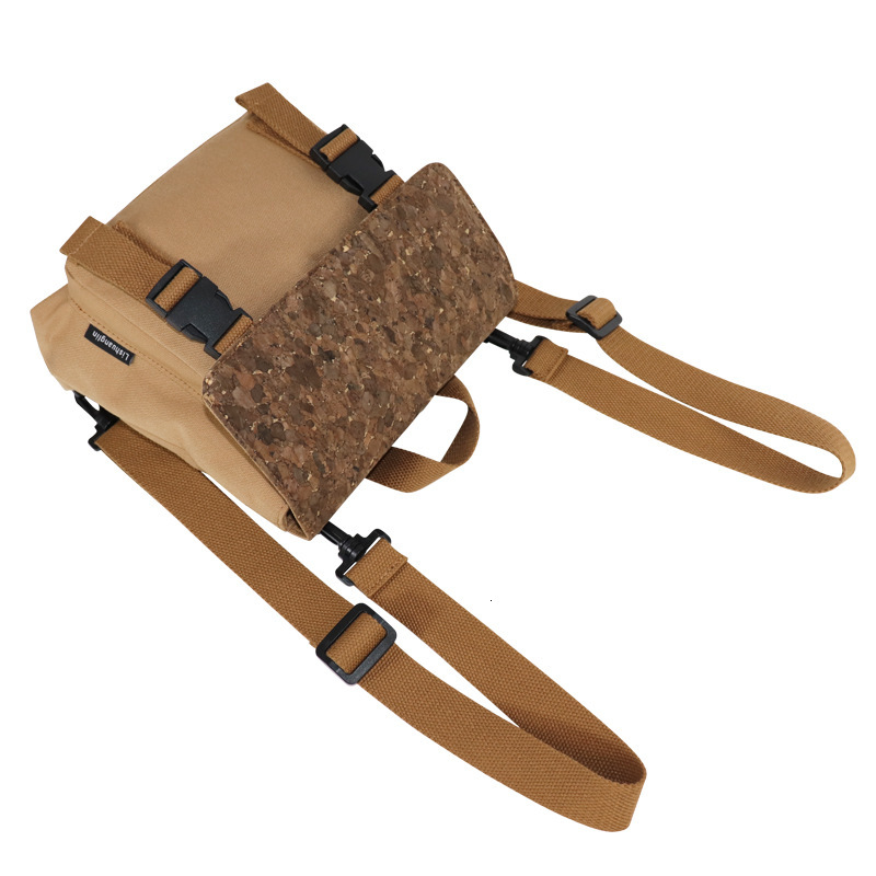 Environmentally Friendly Renewable Cork Backpack, Artistic And Sustainable Development, Coffee Carbon Women's Backpack