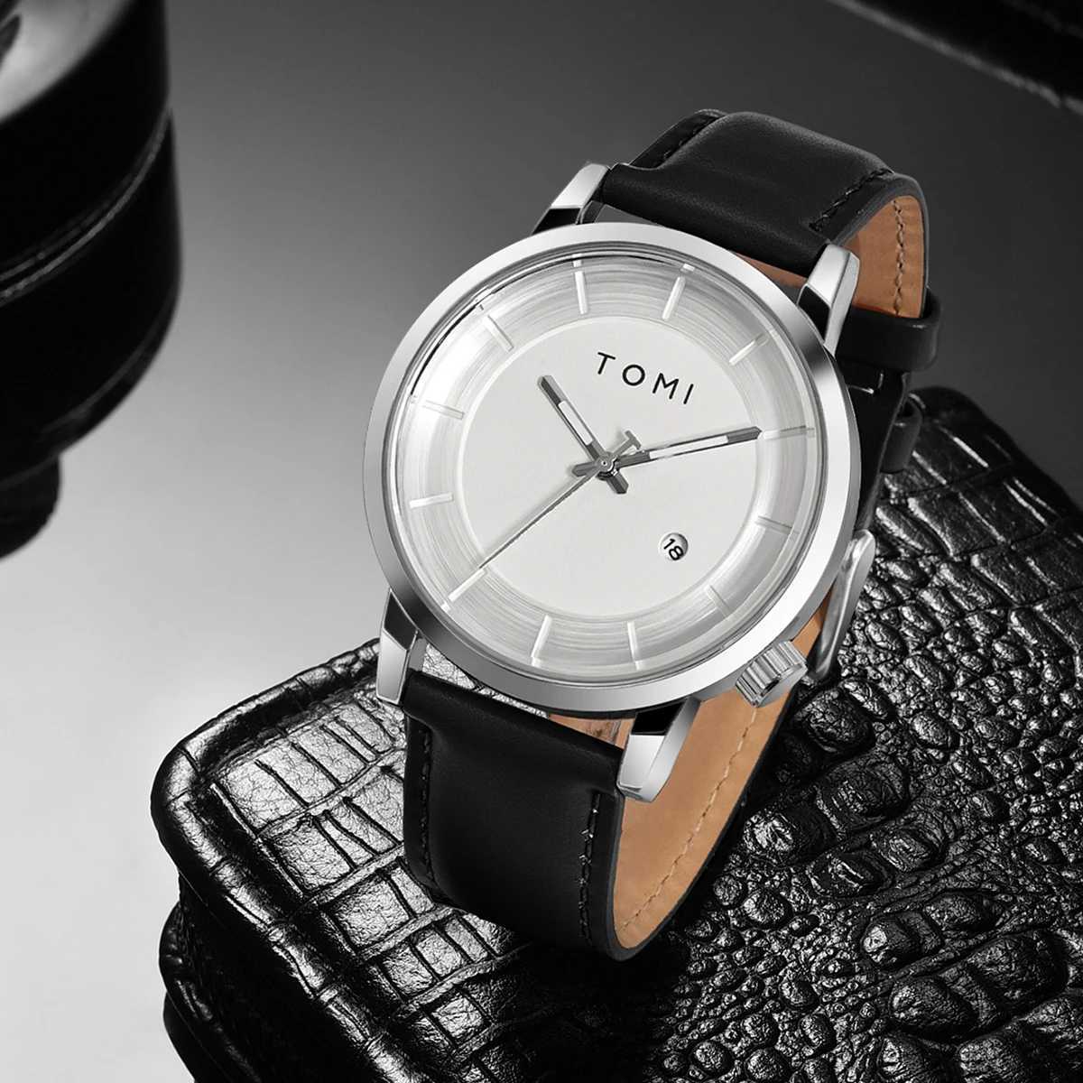 Tomi Luxury Mens Fashion Original Brand Busin Mens Quartz W250104