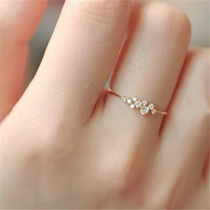 925 Sterling Silver Classic Irregular Shiny Star Plum Ring Women 14k Gold Plating High-end Temperament Party Jewelry AccoriesXJ250104