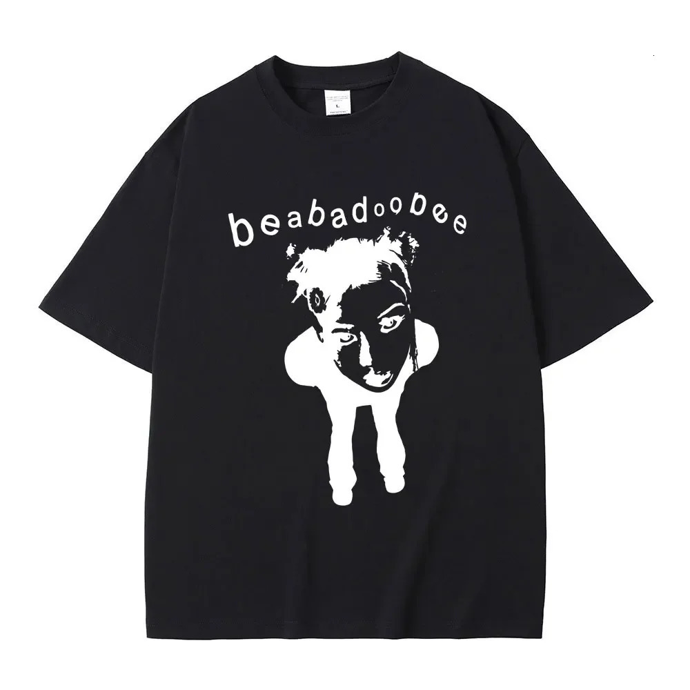 Singer Beabadoobee Graphic Print T-shirt Mens Fashion Cotton Oversized T-shirt Neutral Casual Y2k Style Short Sleeve T-shirt 250103