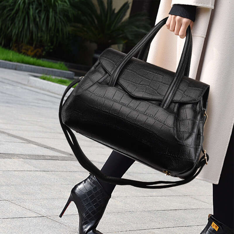 Women's Bags handbag Women's High Quality Large Capacity Tote Bag Stone Texture Embossed Handbag for Women