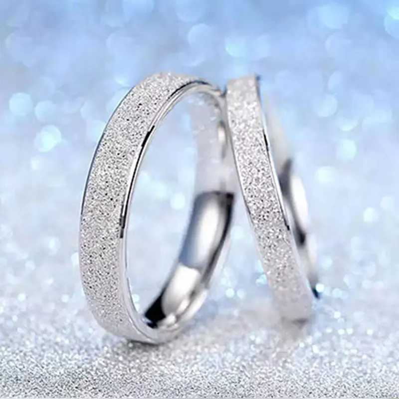 2-6mm Simple Matte Stainl Steel Wedding Couple Ring Jewelry high qualityXJ250104