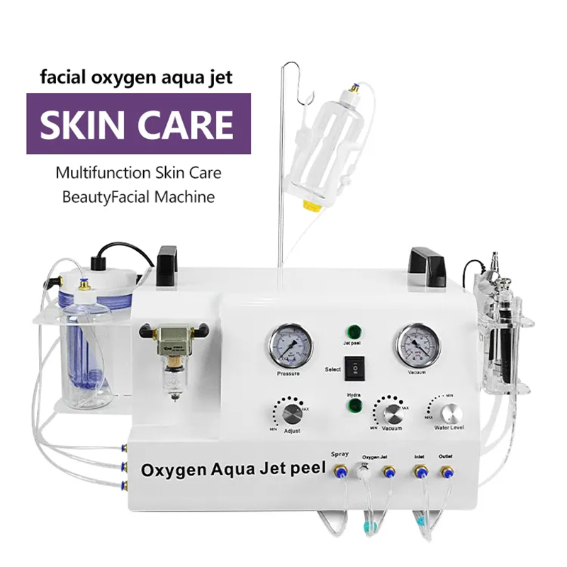 Portable 5 in 1 Beauty Oxygen Beauty Spa Equipment Skin Rejuvenation Microdermabrasion Diamond Water Oxygen Jet Peeling Machine