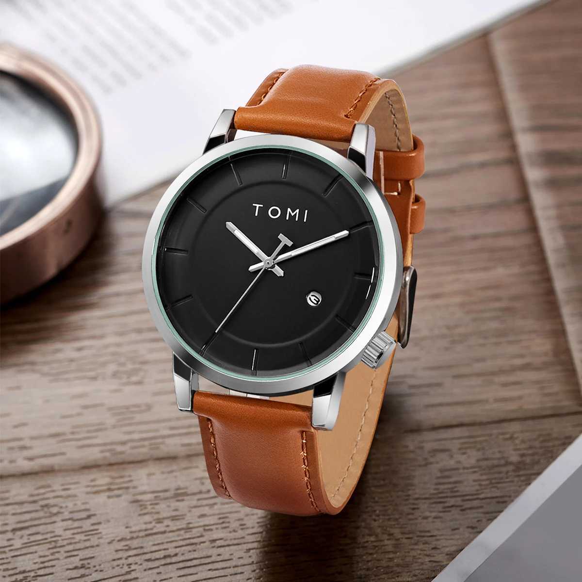 Tomi Luxury Mens Fashion Original Brand Busin Mens Quartz W250104