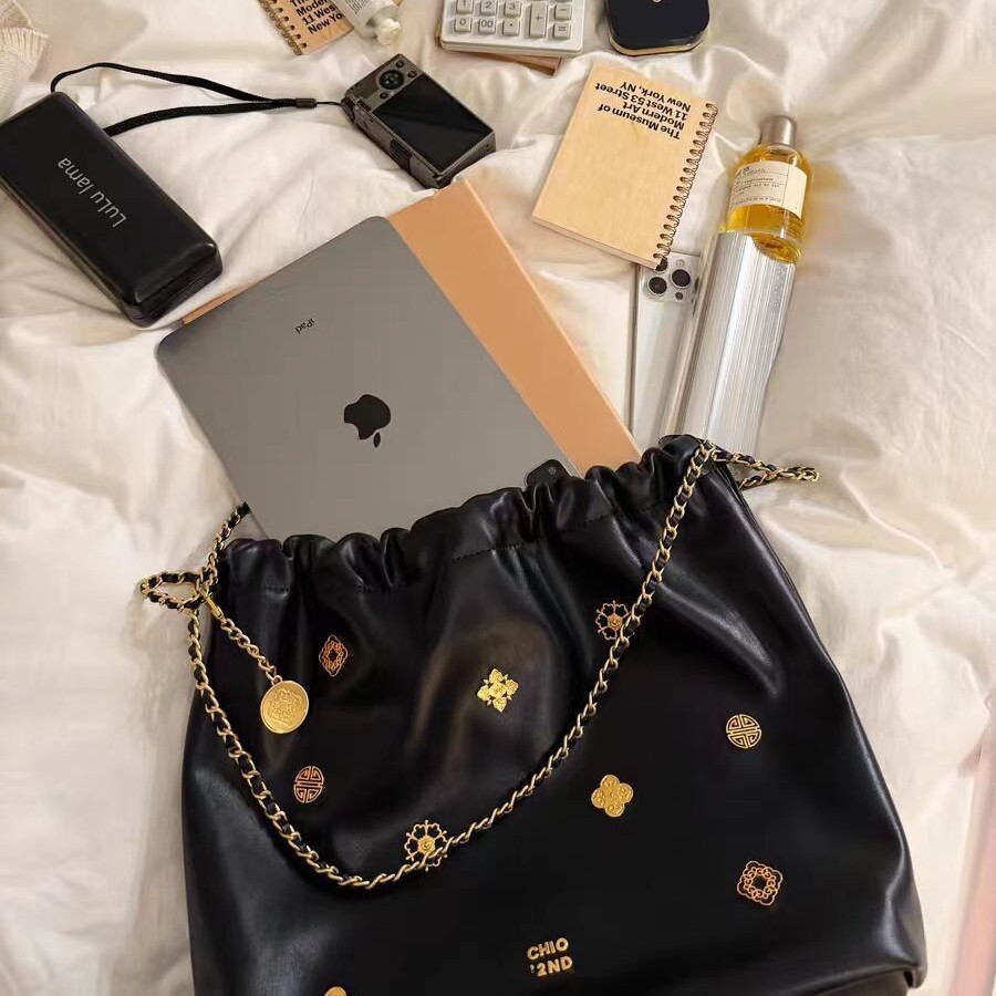 Nanfeng Chio2nd Palace Museum Culture Series Flower Habitat Tote For Women, High Grade Sensory Communication, Diligent Chain, Single Shoulder Big Bag