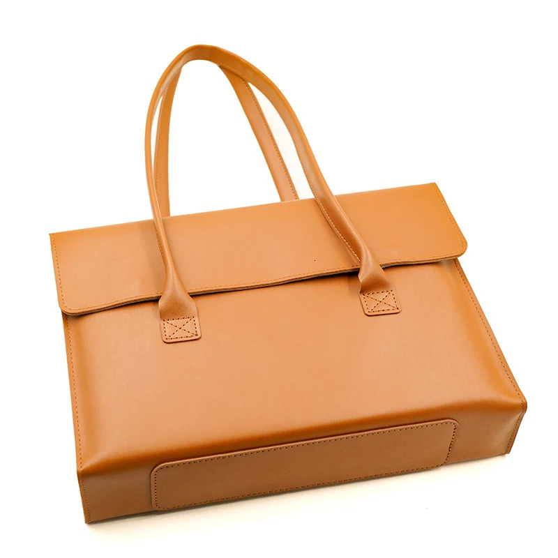 Ladies PU Leather Laptop Bag Handbag 13/14/15.6/16 Inch For Single Shoulder Bags 250102