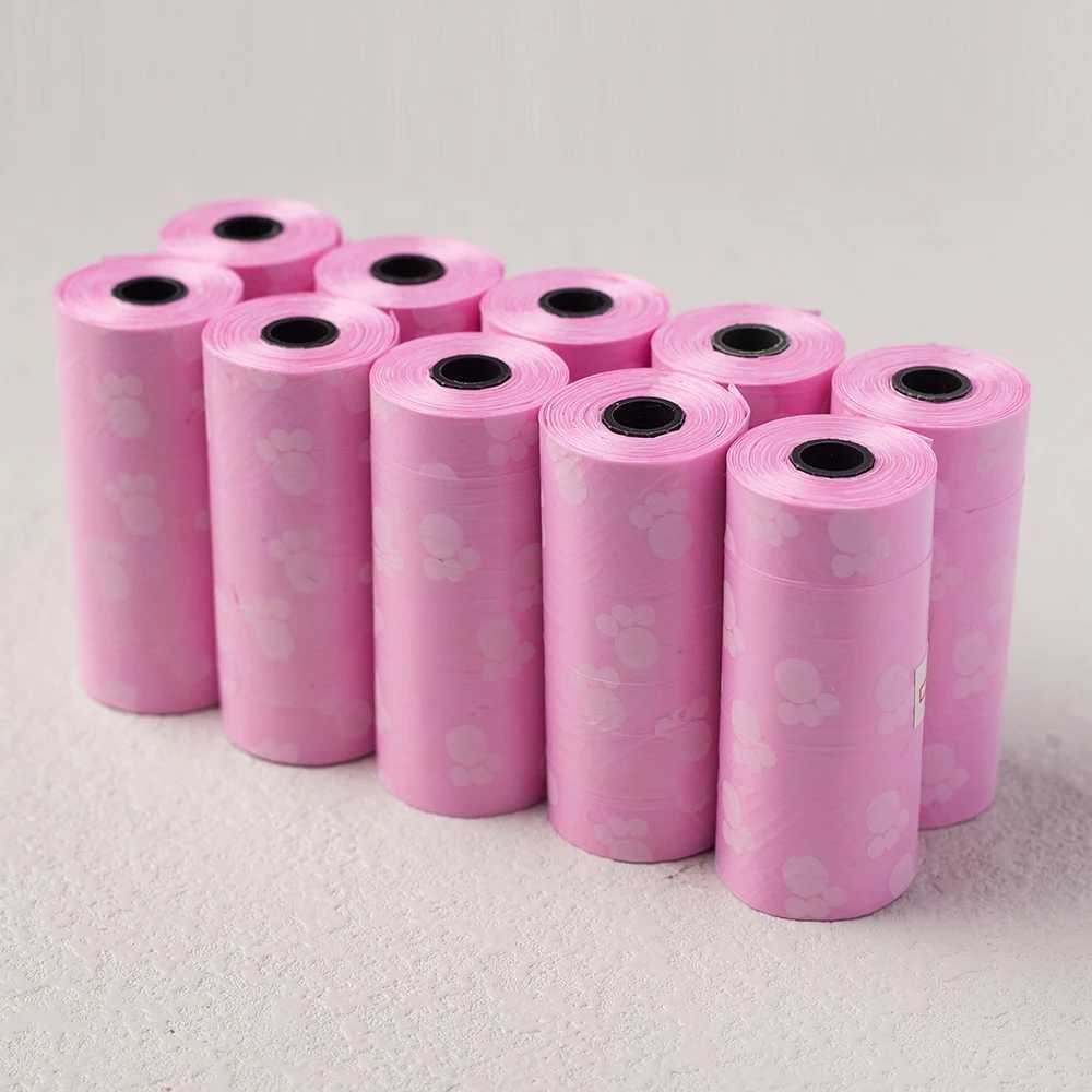 150 pcs Dog Poop Bag Outdoor Cleaning Poop Bag Outdoor Clean Pets Supplies for Dog 15 Bags/Roll Refill Garbage Bag Pet SuppliesXJ250104