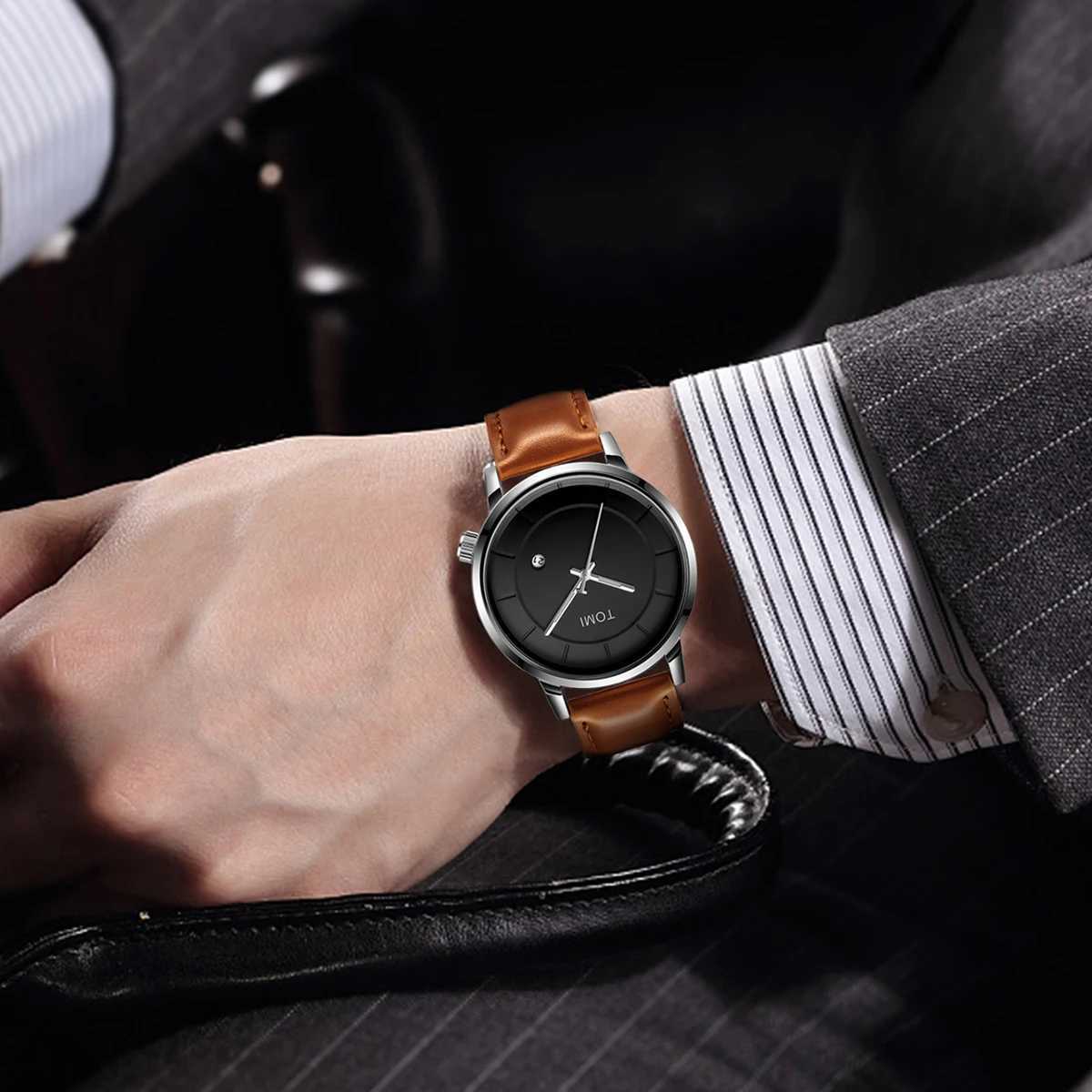 Tomi Luxury Mens Fashion Original Brand Busin Mens Quartz W250104