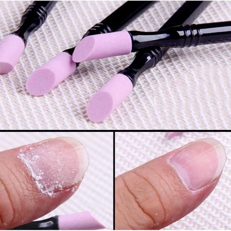 Nail File Cuticle Stone Pusher Nails Sanding Sticks Art Pen Remover Trimmer Buffer Manicure Tools Pushing Dead Skin 241230