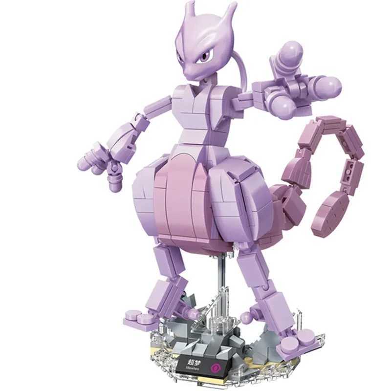 Blocks Charizard Mewtwo Bulbasaur Building Blocks Cartoon Figure Model Bricks Sets Movie Doll Model Kids Toys For Children Gift H240104