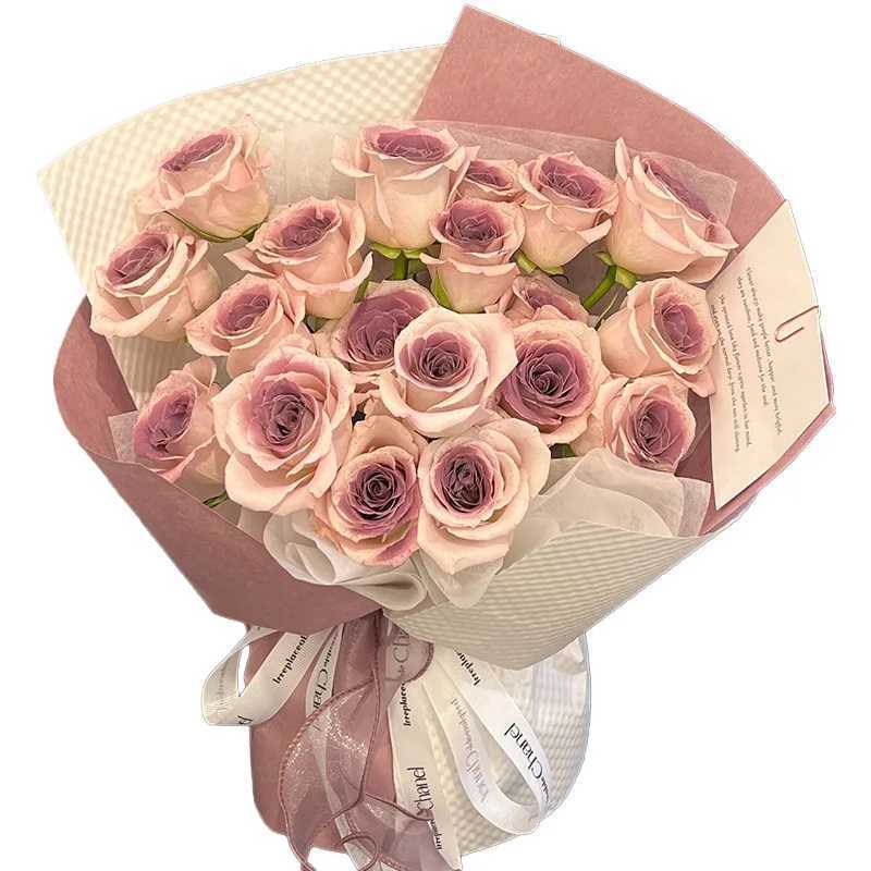Plum Jam Eternal Flower Bouquet Silation Soap Rose Bouquet Birthday Gift for Girlfriend Qixi Valentines Day W250104