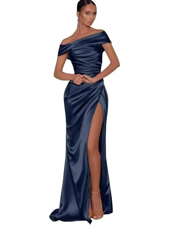 Allingentle Off Shoulder Evening Dress Sexy Mermaid High Waist Sewn Long Sexy Bridal Dress Customized Ball Party Dress 250103