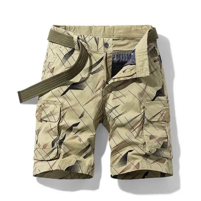 Short Pants for Men Loose with Zipper Blue Baggy Mens Cargo Shorts Wide Comfortable Summer Beautiful in Streetwear 250103