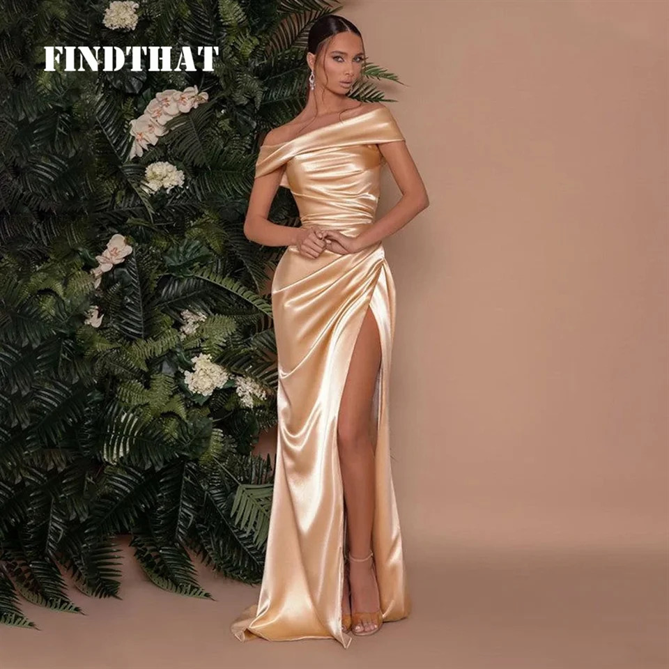 Allingentle Off Shoulder Evening Dress Sexy Mermaid High Waist Sewn Long Sexy Bridal Dress Customized Ball Party Dress 250103
