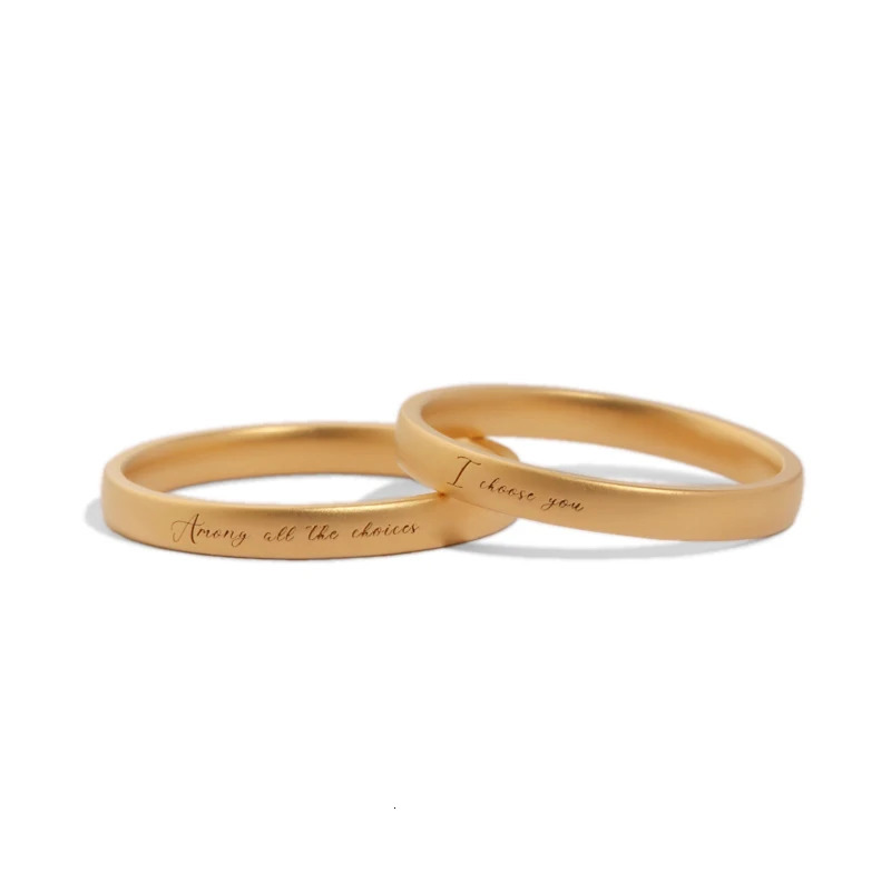 Customizable carving 18K/14K/10K Gold PT950 Platinum Diamond Couple Rings Exquisite Wedding/Engagement Gift 250103