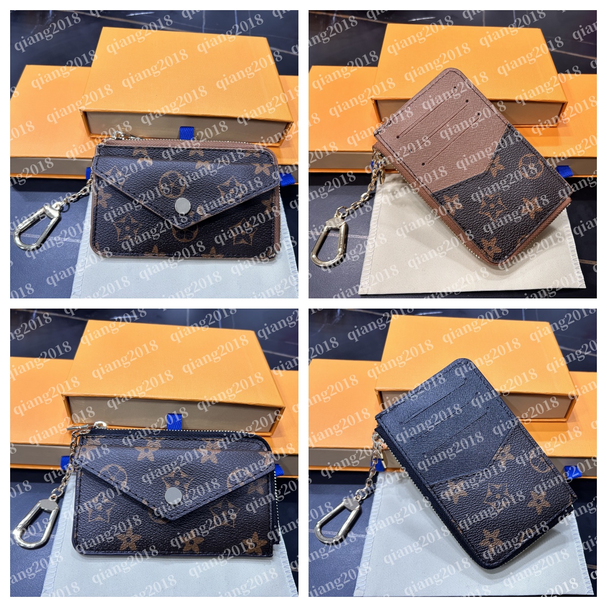 Designers luxurys Purses KEY POUCH POCHETTE CLES Women Mens Key Ring Credit Card Holder Coin Purses Mini Wallet Bag