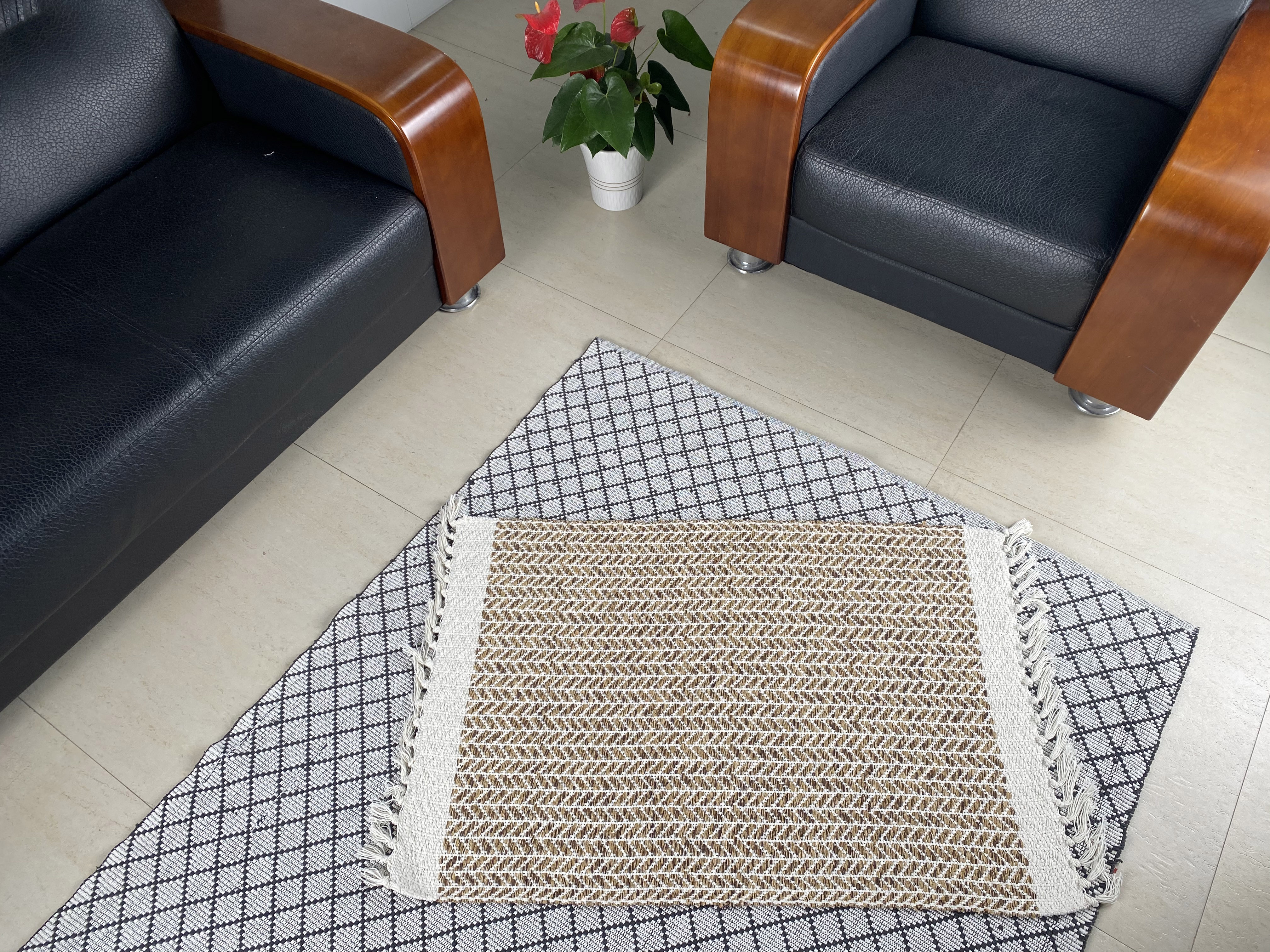 Premium Quality Handcrafted Cotton Carpet Adds Charm & Warmth to Every Room Setting