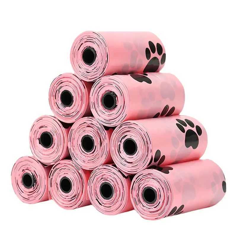 120 Rolls Dog Poop Bag Outdoor Cleaning Poop Bag Dog Toilet Porta Bolsa Caca Perros 15Bags/Roll Refill Garbage Bag Pet SuppliesXJ250104