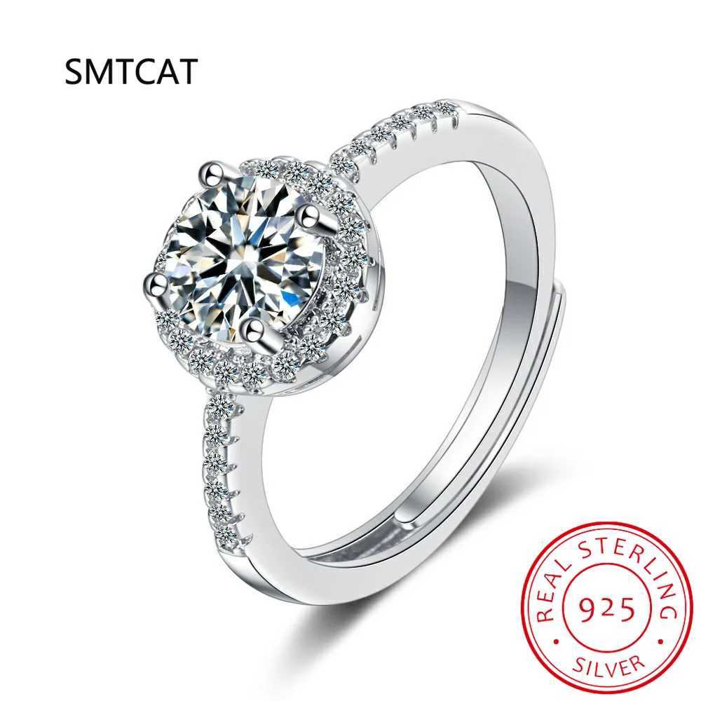 2CT Moissanite Ring Moissanite Diamond Halo Engagement Ring 925 Sterling Silver Promise Wedding Band For WomenXJ250104