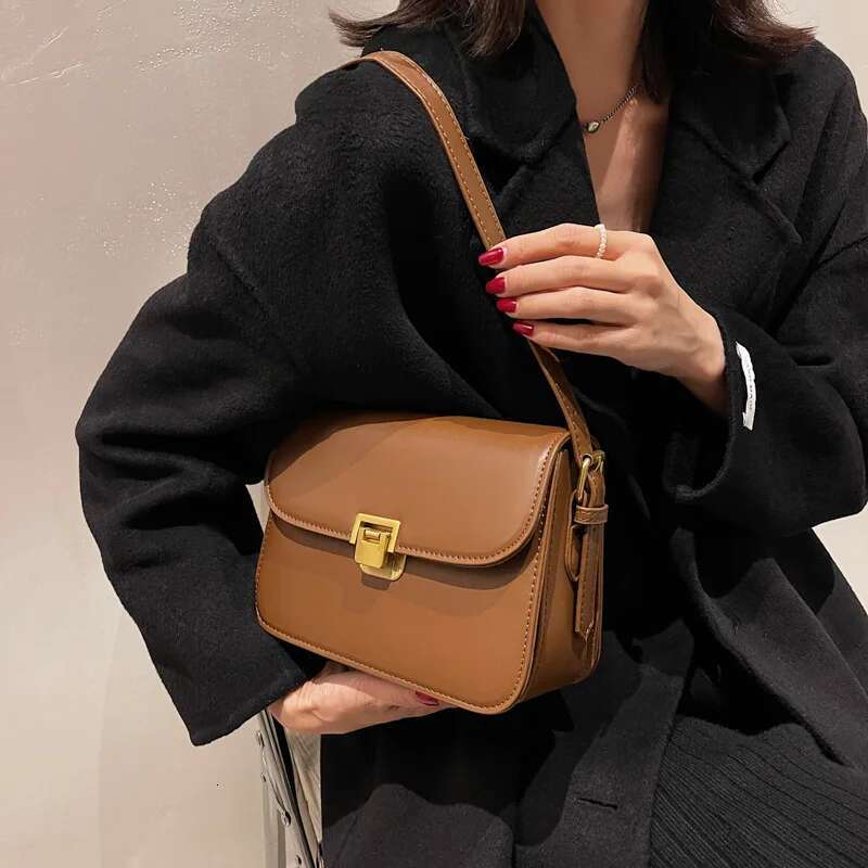 trend Popular Women leisure s PU Leather Shoulder Bag Designer Small Square Designer Handbag Fashion Crossbody Bag