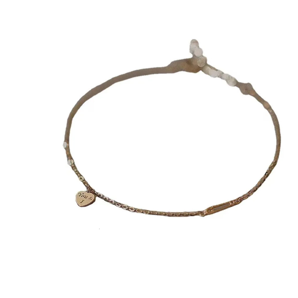925 sterling silver bracelet believe me love you bracelet heart-shaped exquisite chain bracelet fashionable minimalist accessories gift 250102