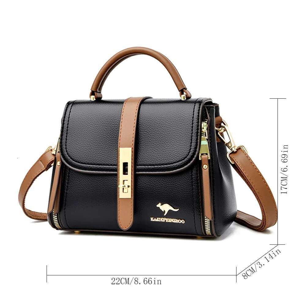 New Flip Double layer Women s Wallet and Handbag Cross border Designer High quality Leather Fashion Crossbody Bag bag