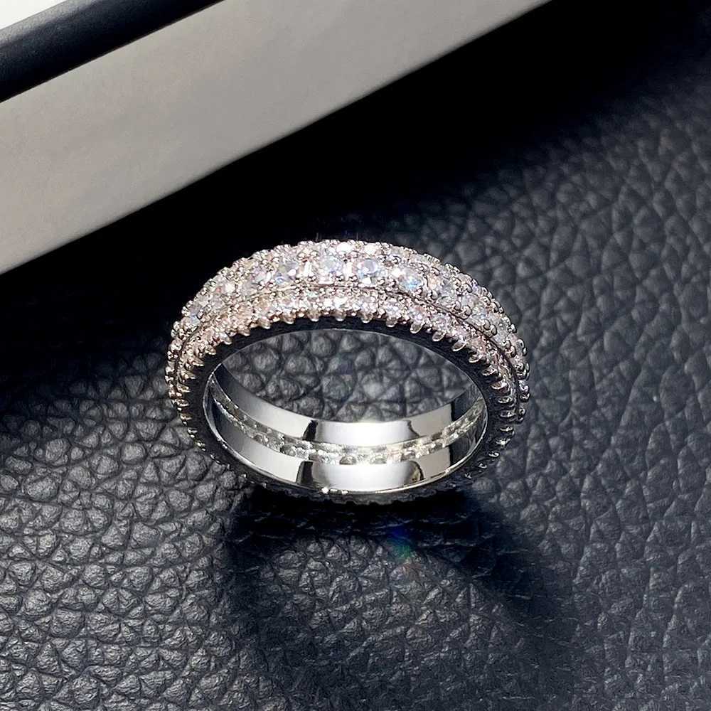 6mm wide silica wedding ring pure silver ring eternal ring womens engagement ring wholesale giftXJ250412