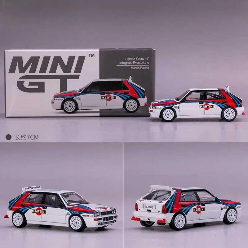 Diecast Model Cars 1 64 Lancia Delta HF Evo Martini No.3 #300 alloy die cast simulation car modelboystoyschildrens holiday birthday gifts CL250104