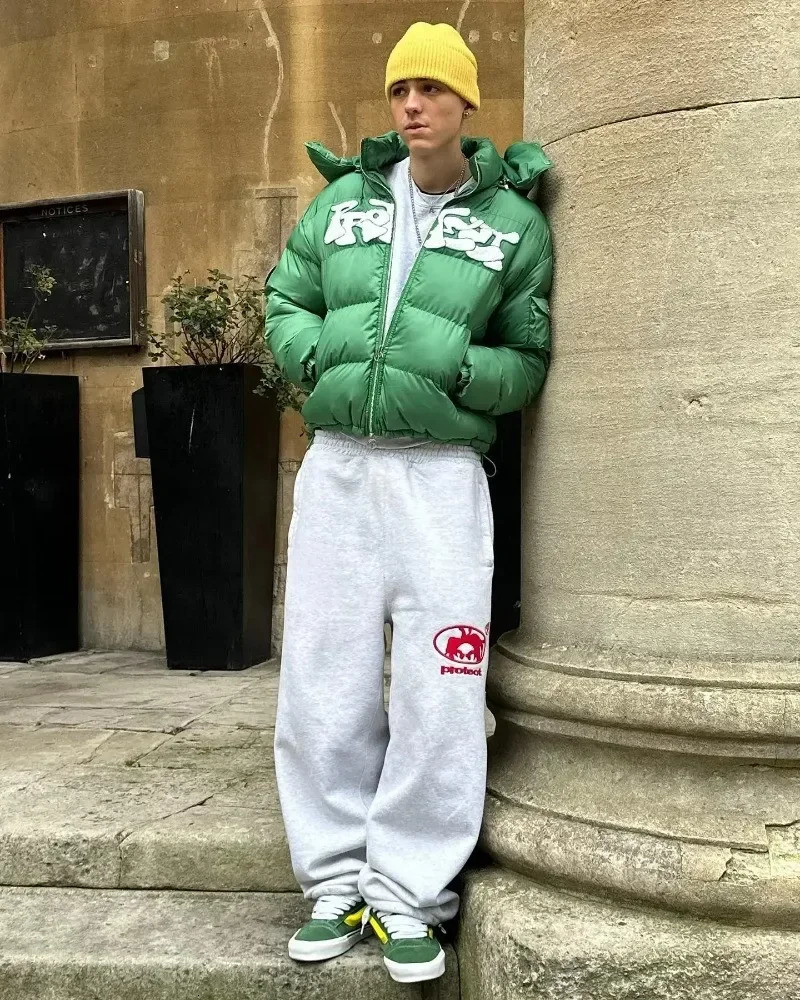 Y2K Street Clothing Protection Womens Y2K Retro Loose Jeans Harajuku Jeans Mens Pants High Waist Loose Letter Embroidery Trouser 250103