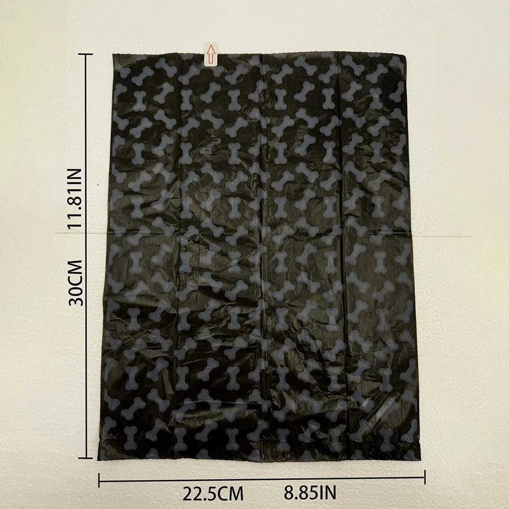 Pet Supplies Dog Poop Bags for Waste Refuse Cleanup Printing Bones Poop biodegradable Bag Outdoor Home Clean Refill Garbage BagXJ250104