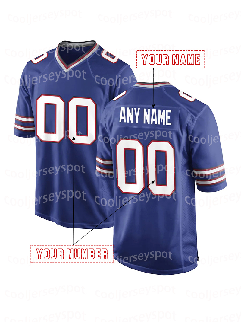 Custom 17 Allen Football Jerseys Kincaid Keon Damar Ham Dawson Knox Kelly Jersey Any Name Any Number Women Youth Men