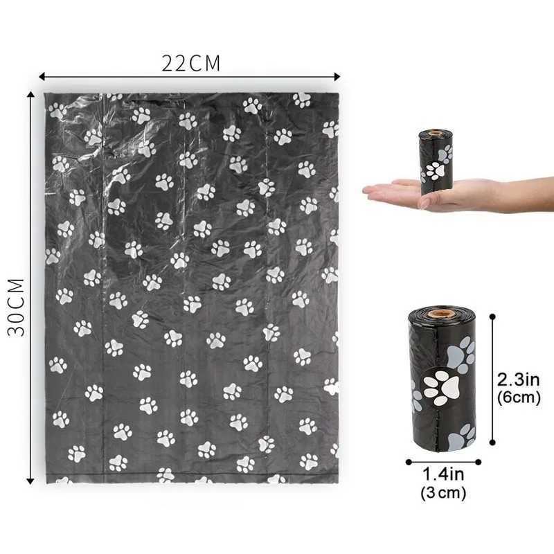 2-40Rolls Dog Poop Bag Outdoor Cleaning Poop Bag Outdoor Clean Pets Supplies for Dog 15Bags/Roll Refill Garbage Bag Pet SuppliesXJ250104
