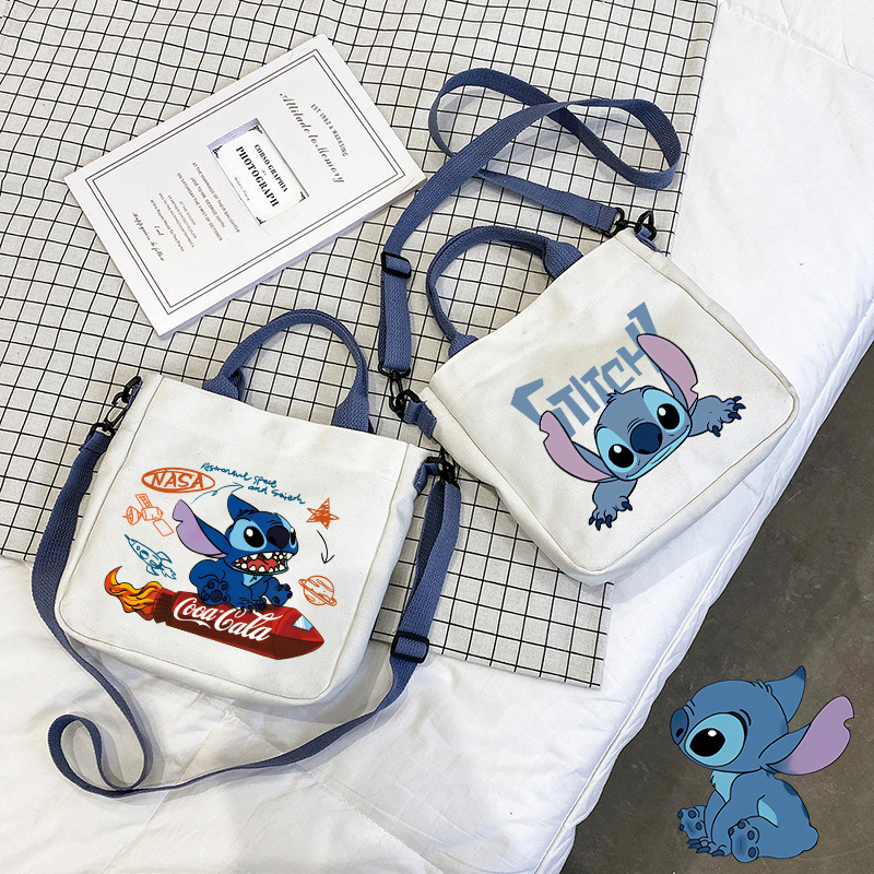 Anime Peripheral Canvas Student Crossbody Detachable Shoulder Strap Handbag Tote Bag